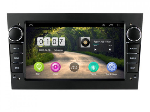Navigatie dedicata cu Android Opel Corsa D 2006 - 2014, negru, 1GB RAM, Radio GPS Dual Zone, Display HD 7" Touchscreen, Internet Wi-Fi, Bluetooth, MirrorLink, USB, Waze