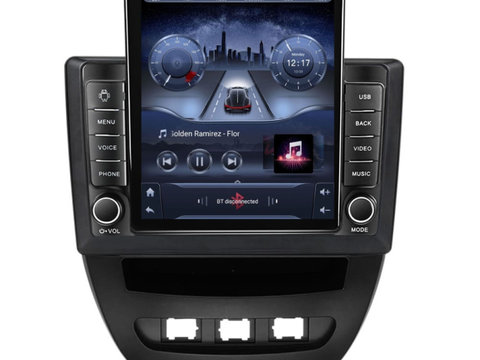 Navigatie dedicata cu Android Peugeot 107 2005 - 2014, 2GB RAM, Radio GPS Dual Zone, Touchscreen IPS 9.7" HD tip Tesla, Internet Wi-Fi, Bluetooth, MirrorLink, USB, Waze
