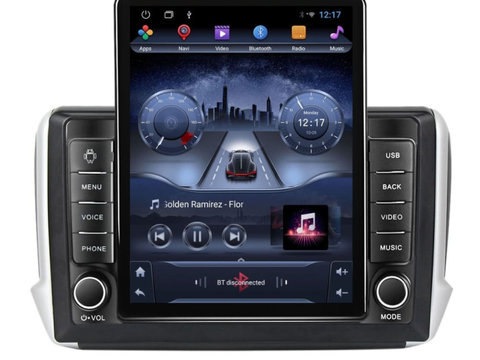 Navigatie dedicata cu Android Peugeot 2008 I 2013 - 2019, 2GB RAM, Radio GPS Dual Zone, Touchscreen IPS 9.7" HD tip Tesla, Internet Wi-Fi, Bluetooth, MirrorLink, USB, Waze