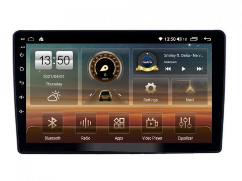 Navigatie dedicata cu Android Peugeot 307 2000 - 2013, negru, 8GB RAM, Radio GPS Dual Zone, Display HD IPS 9" Touchscreen, Internet Wi-Fi si slot SIM 4G, Bluetooth, MirrorLink, USB, Waze