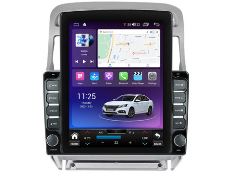 Navigatie dedicata cu Android Peugeot 307 2000 - 2013, 4GB RAM, Radio GPS Dual Zone, Touchscreen IPS 9.7" HD tip Tesla, Internet Wi-Fi si slot SIM 4G, Bluetooth, MirrorLink, USB, Waze