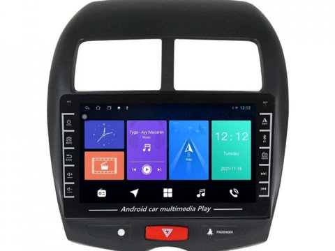 Navigatie dedicata cu Android Peugeot 4008 2012 - 2017, 1GB RAM, Radio GPS Dual Zone, Display HD IPS 8" Touchscreen, Internet Wi-Fi, Bluetooth, MirrorLink, USB, Waze