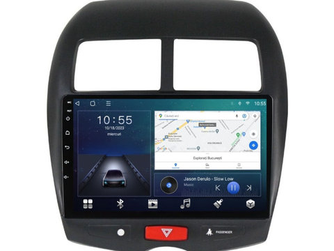 Navigatie dedicata cu Android Peugeot 4008 2012 - 2017, 2GB RAM, Radio GPS Dual Zone, Display HD IPS 10" Touchscreen, Internet Wi-Fi si slot SIM 4G, Bluetooth, MirrorLink, USB, Waze
