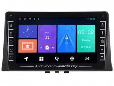 Navigatie dedicata cu Android Peugeot Partner dupa 2018, 1GB RAM, Radio GPS Dual Zone, Display HD IPS 8" Touchscreen, Internet Wi-Fi, Bluetooth, MirrorLink, USB, Waze