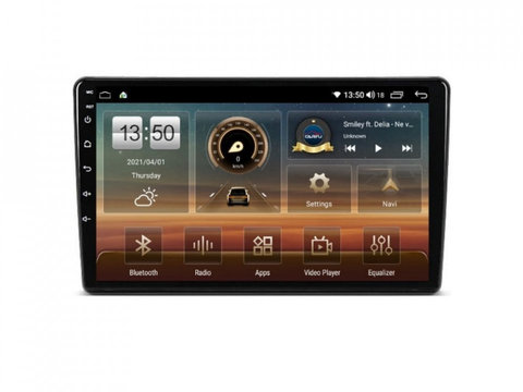Navigatie dedicata cu Android Peugeot Partner 2008 - 2018, 4GB RAM, Radio GPS Dual Zone, Display HD IPS 9" Touchscreen, Internet Wi-Fi si slot SIM 4G, Bluetooth, MirrorLink, USB, Waze