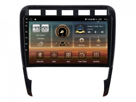 Navigatie dedicata cu Android Porsche Cayenne 2002 - 2010, 8GB RAM, Radio GPS Dual Zone, Display HD IPS 9" Touchscreen, Internet Wi-Fi si slot SIM 4G, Bluetooth, MirrorLink, USB, Waze