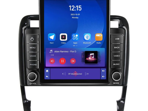 Navigatie dedicata cu Android Porsche Cayenne 2002 - 2010, 1GB RAM, Radio GPS Dual Zone, Touchscreen IPS 9.7" HD tip Tesla, Internet Wi-Fi, Bluetooth, MirrorLink, USB, Waze