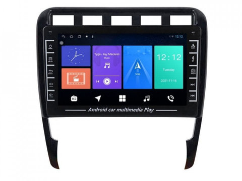 Navigatie dedicata cu Android Porsche Cayenne 2002 - 2010, 1GB RAM, Radio GPS Dual Zone, Display HD IPS 8" Touchscreen, Internet Wi-Fi, Bluetooth, MirrorLink, USB, Waze