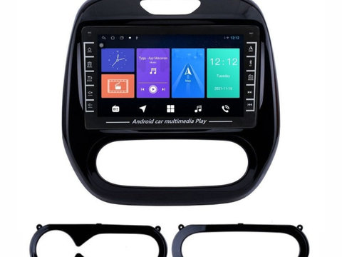 Navigatie dedicata cu Android Renault Captur I 2013 - 2020, 1GB RAM, Radio GPS Dual Zone, Display HD IPS 8" Touchscreen, Internet Wi-Fi, Bluetooth, MirrorLink, USB, Waze