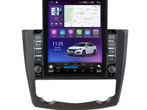 Navigatie dedicata cu Android Renault Kadjar 2015 - 2018, 4GB RAM, Radio GPS Dual Zone, Touchscreen IPS 9.7" HD tip Tesla, Internet Wi-Fi si slot SIM 4G, Bluetooth, MirrorLink, USB, Waze