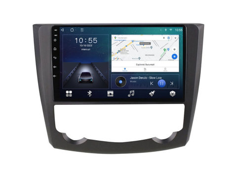 Navigatie dedicata cu Android Renault Kadjar 2015 - 2018, 2GB RAM, Radio GPS Dual Zone, Display HD IPS 9" Touchscreen, Internet Wi-Fi si slot SIM 4G, Bluetooth, MirrorLink, USB, Waze