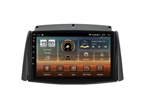 Navigatie dedicata cu Android Renault Koleos 2008 - 2016, 8GB RAM, Radio GPS Dual Zone, Display HD IPS 9" Touchscreen, Internet Wi-Fi si slot SIM 4G, Bluetooth, MirrorLink, USB, Waze