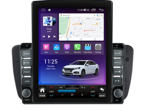 Navigatie dedicata cu Android Seat Ibiza IV 2008 - 2013, 4GB RAM, Radio GPS Dual Zone, Touchscreen IPS 9.7" HD tip Tesla, Internet Wi-Fi si slot SIM 4G, Bluetooth, MirrorLink, USB, Waze