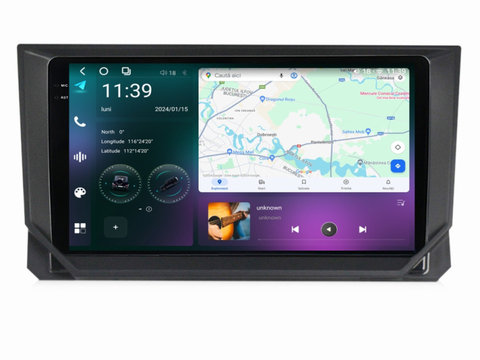 Navigatie dedicata cu Android Seat Ibiza V 2017 - 2022, 12GB RAM, Radio GPS Dual Zone, Display 2K QLED 9.5" Touchscreen, Internet Wi-Fi si slot SIM 4G, Bluetooth, MirrorLink, USB, Waze