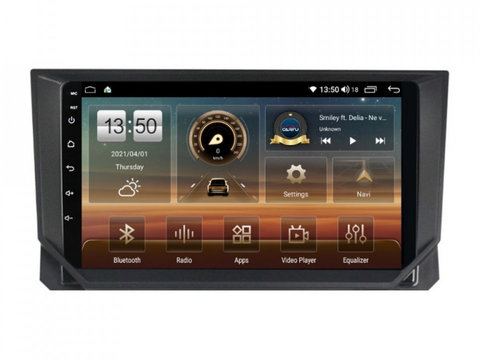 Navigatie dedicata cu Android Seat Ibiza V 2017 - 2022, 4GB RAM, Radio GPS Dual Zone, Display HD IPS 9" Touchscreen, Internet Wi-Fi si slot SIM 4G, Bluetooth, MirrorLink, USB, Waze