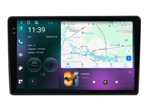 Navigatie dedicata cu Android Skoda Fabia II 2006 - 2014, 12GB RAM, Radio GPS Dual Zone, Display 2K QLED 10.36'' Touchscreen, Internet Wi-Fi si slot SIM 4G, Bluetooth, MirrorLink, USB, Waze