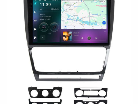Navigatie dedicata cu Android Skoda Octavia II 2009 - 2013, negru, 12GB RAM, Radio GPS Dual Zone, Display 2K QLED 10.36" Touchscreen, Internet Wi-Fi si slot SIM 4G, Bluetooth, MirrorLink, USB, Waze