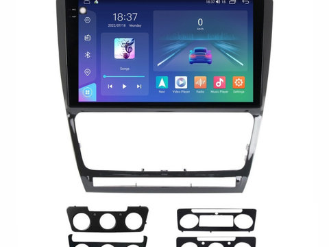Navigatie dedicata cu Android Skoda Octavia II 2009 - 2013, negru, 8GB RAM, Radio GPS Dual Zone, Display 2K QLED 10.36" Touchscreen, Internet Wi-Fi si slot SIM 4G, Bluetooth, MirrorLink, USB, Waze