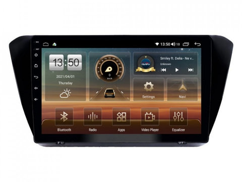 Navigatie dedicata cu Android Skoda Superb III 2015 - 2017, 6GB RAM, Radio GPS Dual Zone, Display HD IPS 10" Touchscreen, Internet Wi-Fi si slot SIM 4G, Bluetooth, MirrorLink, USB, Waze