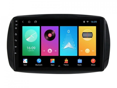 Navigatie dedicata cu Android Smart Forfour dupa 2014, 1GB RAM, Radio GPS Dual Zone, Display HD IPS 9" Touchscreen, Internet Wi-Fi, Bluetooth, MirrorLink, USB, Waze