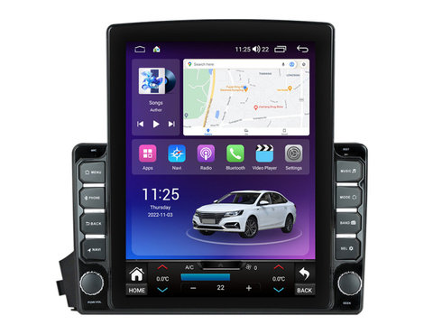 Navigatie dedicata cu Android Ssangyong Kyron 2005 - 2011, 4GB RAM, Radio GPS Dual Zone, Touchscreen IPS 9.7" HD tip Tesla, Internet Wi-Fi si slot SIM 4G, Bluetooth, MirrorLink, USB, Waze