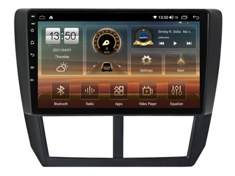 Navigatie dedicata cu Android Subaru Forester 2008 - 2013, 8GB RAM, Radio GPS Dual Zone, Display HD IPS 9" Touchscreen, Internet Wi-Fi si slot SIM 4G, Bluetooth, MirrorLink, USB, Waze