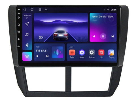 Navigatie dedicata cu Android Subaru Impreza / XV / WRX 2007 - 2014, 3GB RAM, Radio GPS Dual Zone, Display HD IPS 9" Touchscreen, Internet Wi-Fi si slot SIM 4G, Bluetooth, MirrorLink, USB, Waze