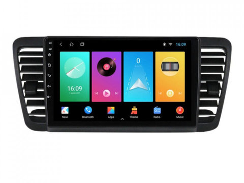 Navigatie dedicata cu Android Subaru Outback / Legacy 2003 - 2009, 1GB RAM, Radio GPS Dual Zone, Display HD IPS 9" Touchscreen, Internet Wi-Fi, Bluetooth, MirrorLink, USB, Waze