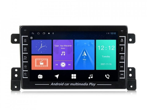 Navigatie dedicata cu Android Suzuki Grand Vitara 2005 - 2015, 1GB RAM, Radio GPS Dual Zone, Display HD IPS 8" Touchscreen, Internet Wi-Fi, Bluetooth, MirrorLink, USB, Waze