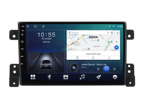 Navigatie dedicata cu Android Suzuki Grand Vitara 2005 - 2015, 2GB RAM, Radio GPS Dual Zone, Display HD IPS 9" Touchscreen, Internet Wi-Fi si slot SIM 4G, Bluetooth, MirrorLink, USB, Waze