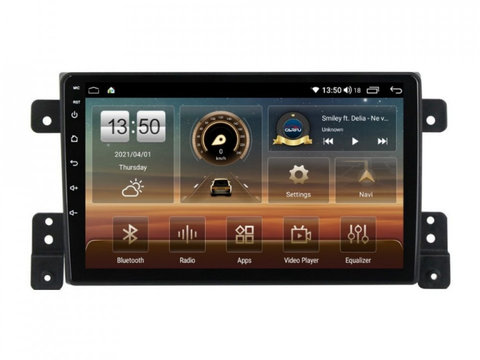 Navigatie dedicata cu Android Suzuki Grand Vitara 2005 - 2015, 8GB RAM, Radio GPS Dual Zone, Display HD IPS 9" Touchscreen, Internet Wi-Fi si slot SIM 4G, Bluetooth, MirrorLink, USB, Waze