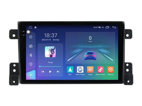 Navigatie dedicata cu Android Suzuki Grand Vitara 2005 - 2015, 4GB RAM, Radio GPS Dual Zone, Display 2K QLED 9.5" Touchscreen, Internet Wi-Fi si slot SIM 4G, Bluetooth, MirrorLink, USB, Waze