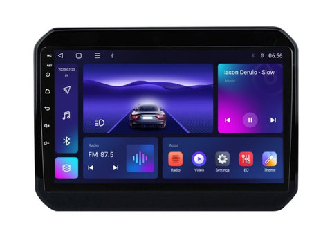 Navigatie dedicata cu Android Suzuki Ignis III dupa 2016, 3GB RAM, Radio GPS Dual Zone, Display HD IPS 9" Touchscreen, Internet Wi-Fi si slot SIM 4G, Bluetooth, MirrorLink, USB, Waze