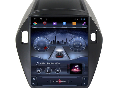 Navigatie dedicata cu Android tip tesla Hyundai ix35 2009 - 2015, 2GB RAM, Radio GPS Dual Zone, Touchscreen IPS 9.7" HD, Internet Wi-Fi, Bluetooth, MirrorLink, USB, Waze