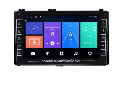 Navigatie dedicata cu Android Toyota Auris 2015 - 2019, 1GB RAM, Radio GPS Dual Zone, Display HD IPS 8" Touchscreen, Internet Wi-Fi, Bluetooth, MirrorLink, USB, Waze