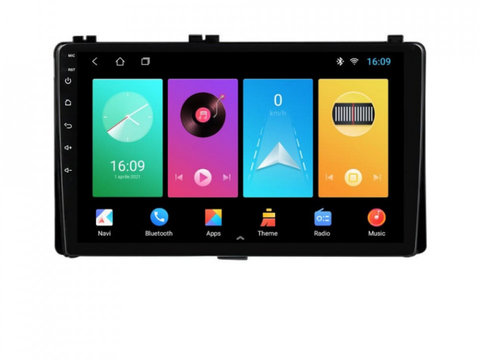 Navigatie dedicata cu Android Toyota Auris 2015 - 2019, 1GB RAM, Radio GPS Dual Zone, Display HD IPS 9" Touchscreen, Internet Wi-Fi, Bluetooth, MirrorLink, USB, Waze