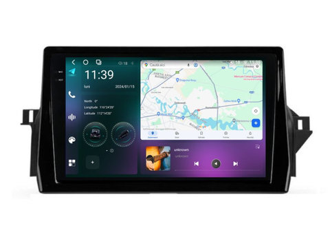 Navigatie dedicata cu Android Toyota Camry dupa 2021, 12GB RAM, Radio GPS Dual Zone, Display 2K QLED 10.36" Touchscreen, Internet Wi-Fi si slot SIM 4G, Bluetooth, MirrorLink, USB, Waze