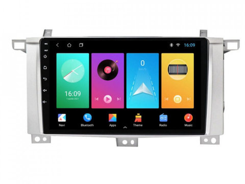 Navigatie dedicata cu Android Toyota Land Cruiser J100 2002 - 2008, 1GB RAM, Radio GPS Dual Zone, Display HD IPS 9" Touchscreen, Internet Wi-Fi, Bluetooth, MirrorLink, USB, Waze