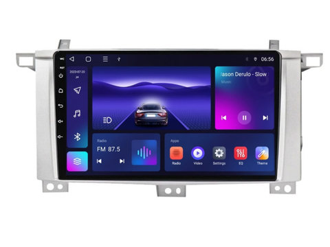 Navigatie dedicata cu Android Toyota Land Cruiser J100 2002 - 2008, 3GB RAM, Radio GPS Dual Zone, Display HD IPS 9" Touchscreen, Internet Wi-Fi si slot SIM 4G, Bluetooth, MirrorLink, USB, Waze