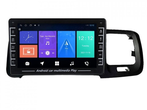 Navigatie dedicata cu Android Volvo S60 II / V60 I 2010 - 2014, 1GB RAM, Radio GPS Dual Zone, Display HD IPS 8" Touchscreen, Internet Wi-Fi, Bluetooth, MirrorLink, USB, Waze