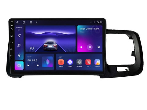 Navigatie dedicata cu Android Volvo S60 II / V60 I 2014 - 2018, 3GB RAM, Radio GPS Dual Zone, Display HD IPS 9" Touchscreen, Internet Wi-Fi si slot SIM 4G, Bluetooth, MirrorLink, USB, Waze