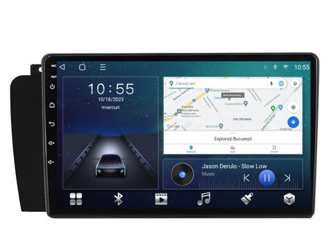 Navigatie dedicata cu Android Volvo V70 II / XC70 I 2004 - 2008, 2GB RAM, Radio GPS Dual Zone, Display HD IPS 9" Touchscreen, Internet Wi-Fi si slot SIM 4G, Bluetooth, MirrorLink, USB, Waze