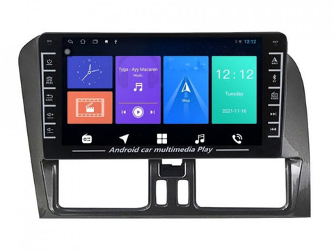 Navigatie dedicata cu Android Volvo XC60 I 2008 - 2013, 1GB RAM, Radio GPS Dual Zone, Display HD IPS 8" Touchscreen, Internet Wi-Fi, Bluetooth, MirrorLink, USB, Waze