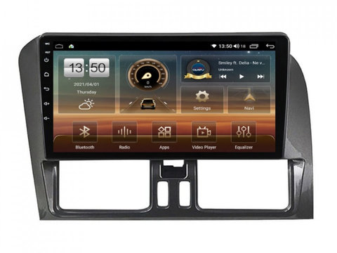 Navigatie dedicata cu Android Volvo XC60 I 2008 - 2013, 4GB RAM, Radio GPS Dual Zone, Display HD IPS 9" Touchscreen, Internet Wi-Fi si slot SIM 4G, Bluetooth, MirrorLink, USB, Waze