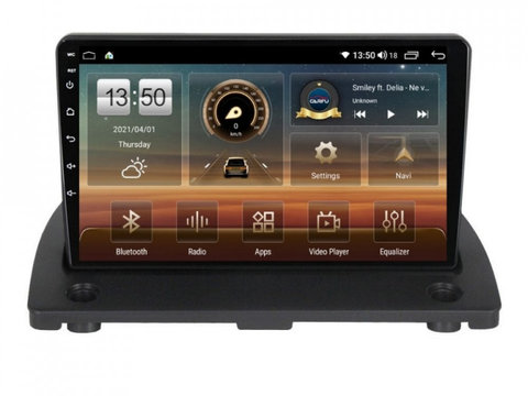 Navigatie dedicata cu Android Volvo XC90 I 2002 - 2015, 4GB RAM, Radio GPS Dual Zone, Display HD IPS 9" Touchscreen, Internet Wi-Fi si slot SIM 4G, Bluetooth, MirrorLink, USB, Waze