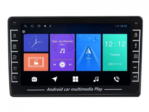Navigatie dedicata cu Android VW Golf V 2003 - 2010, 1GB RAM, Radio GPS Dual Zone, Display HD IPS 8" Touchscreen, Internet Wi-Fi, Bluetooth, MirrorLink, USB, Waze