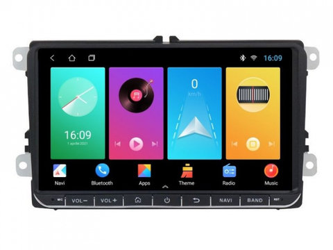 Navigatie dedicata cu Android VW Golf VI 2008 - 2014, 2GB RAM, Radio GPS Dual Zone, Display HD IPS 9" Touchscreen, Internet Wi-Fi, Bluetooth, MirrorLink, USB, Waze