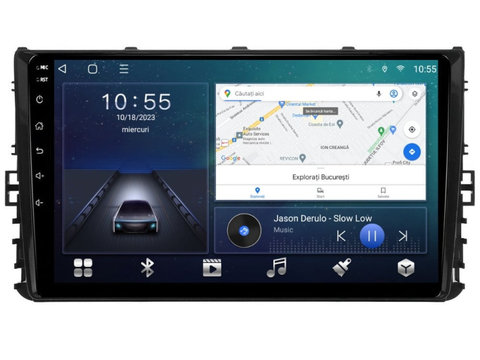 Navigatie dedicata cu Android VW Multivan T6 2020 - 2021, 2GB RAM, Radio GPS Dual Zone, Display HD IPS 9" Touchscreen, Internet Wi-Fi si slot SIM 4G, Bluetooth, MirrorLink, USB, Waze