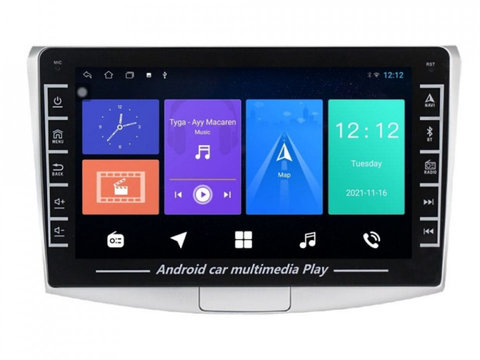 Navigatie dedicata cu Android VW Passat B6 / B7 2005 - 2015, 1GB RAM, Radio GPS Dual Zone, Display HD IPS 8" Touchscreen, Internet Wi-Fi, Bluetooth, MirrorLink, USB, Waze