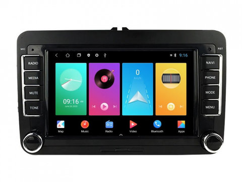 Navigatie dedicata cu Android VW Passat B6 / B7 2005 - 2015, 1GB RAM, Radio GPS Dual Zone, Display HD IPS 7" Touchscreen, Internet Wi-Fi, Bluetooth, MirrorLink, USB, Waze